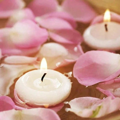 Bougies Flottantes Non Parfumées – Ambiance Romantique & Déco Minimaliste