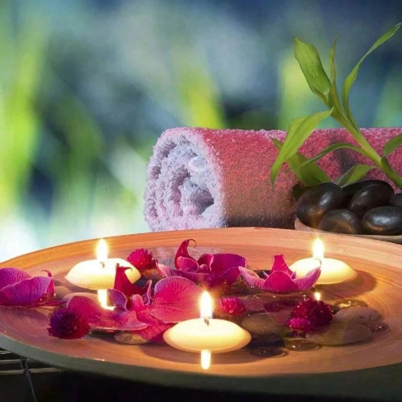 Bougies Flottantes Non Parfumées – Ambiance Romantique & Déco Minimaliste